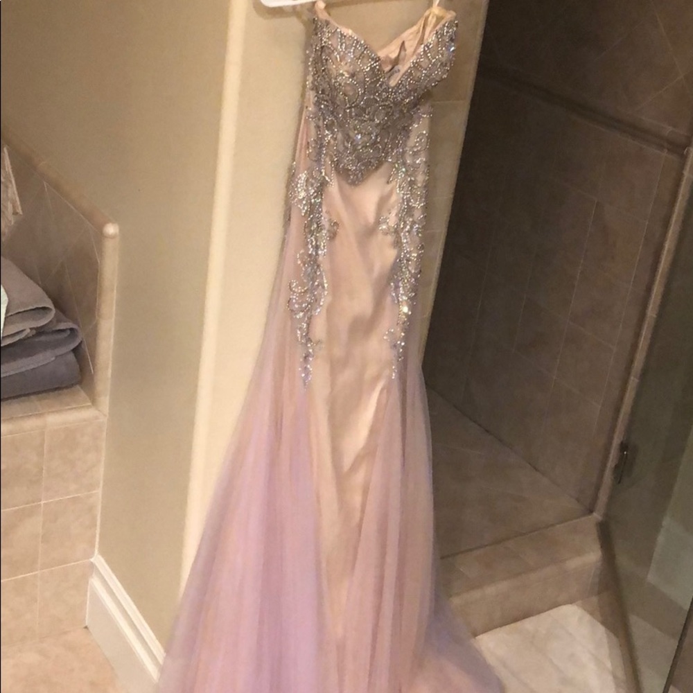 Beautiful pink/ lavender prom dress